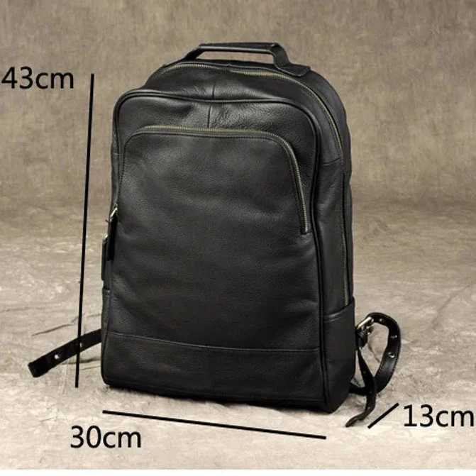 Sac à Dos en Cuir Noir