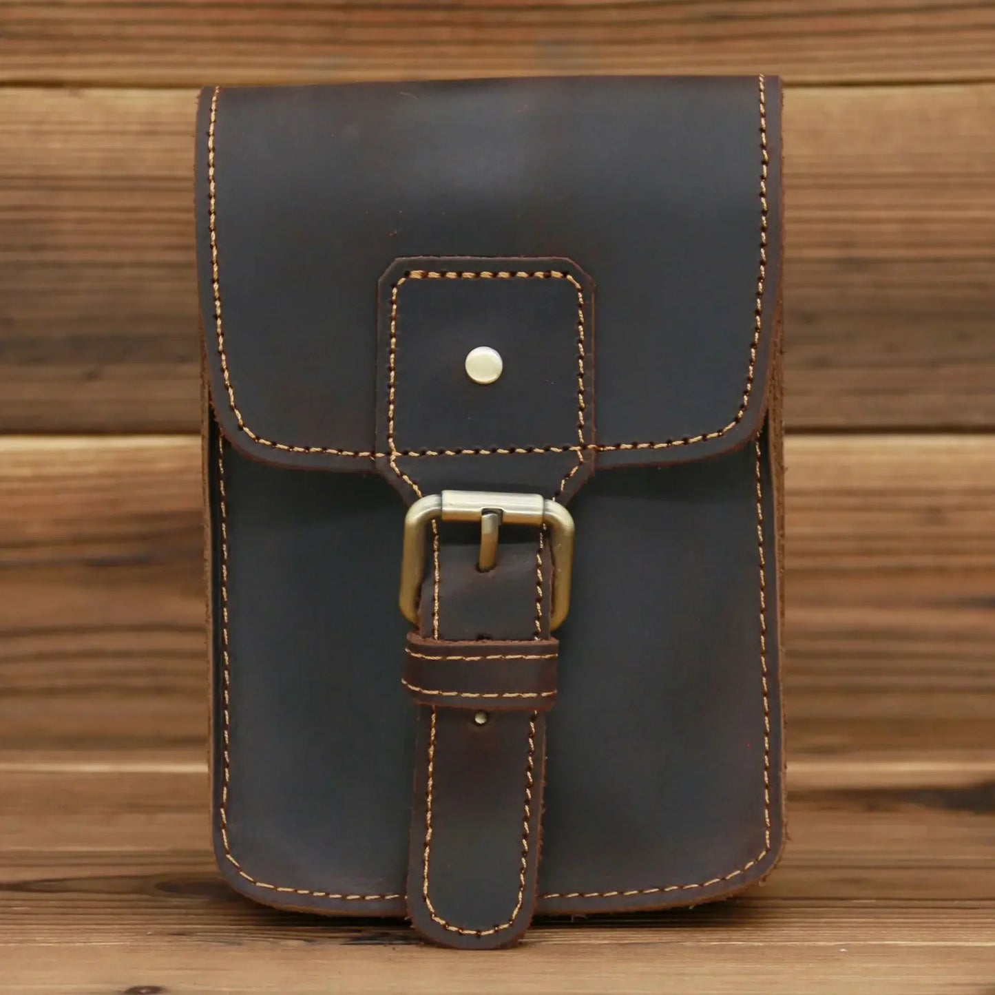 Sacoche Cuir Ceinture Homme