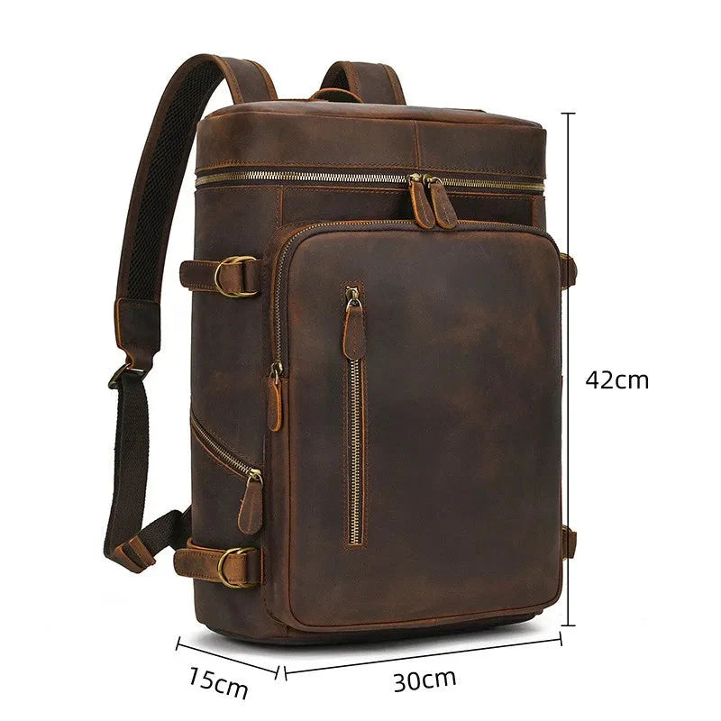 Sac à Dos Cuir Vintage Marron