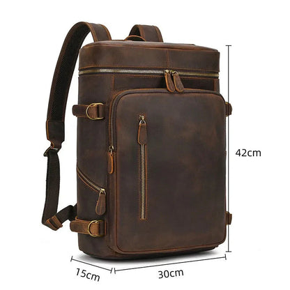 Sac à Dos Cuir Vintage Marron