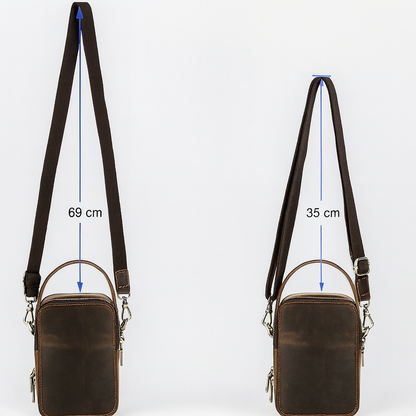 Petite Sacoche Bandoulière Cuir Homme