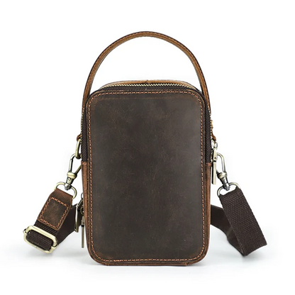 Petite Sacoche Bandoulière Cuir Homme