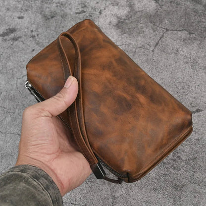 Pochette en Cuir Homme