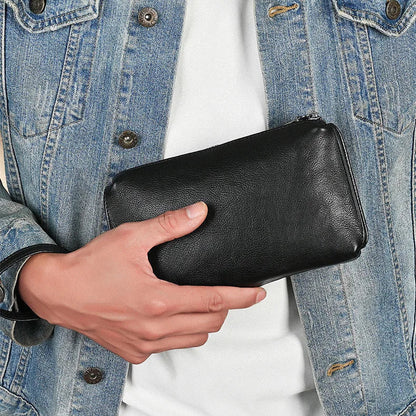 Pochette en Cuir Homme