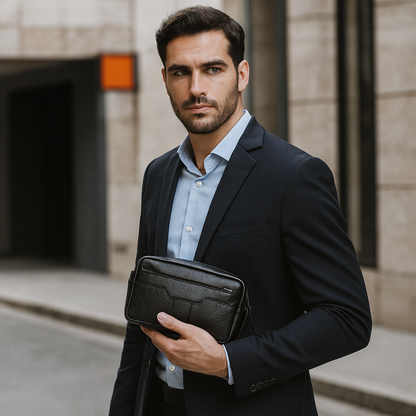 Pochette Noir Homme
