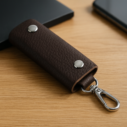 Pochette Porte-Clés Homme en Cuir
