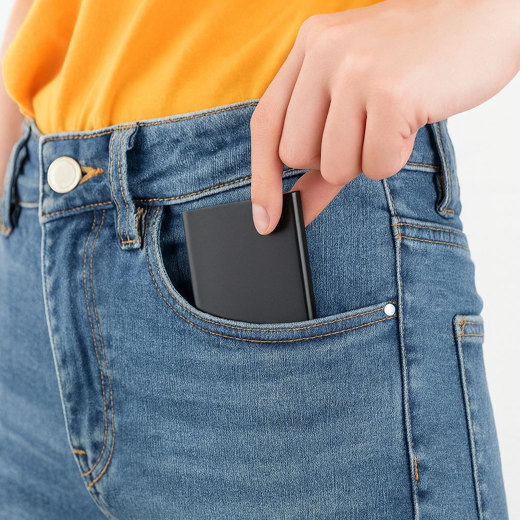 Porte Carte Aluminium Homme