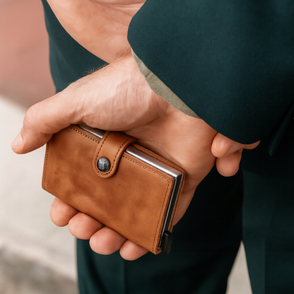 Porte-Cartes Bleu Homme