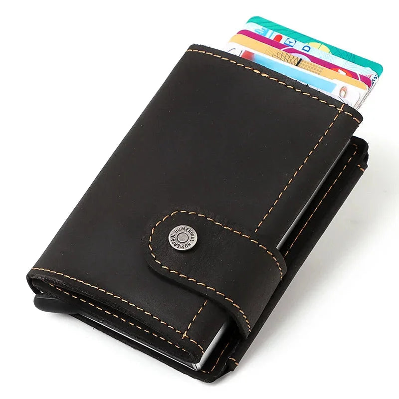 Porte-Cartes RFID Homme en Cuir