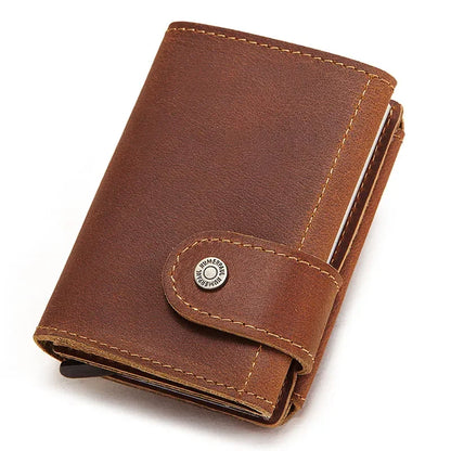 Porte-Cartes RFID Homme en Cuir