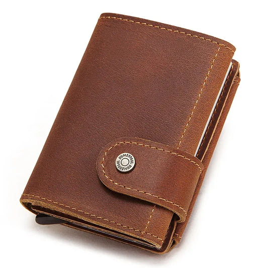Porte-Cartes RFID Homme en Cuir