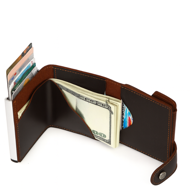 Porte-Cartes RFID Homme en Cuir