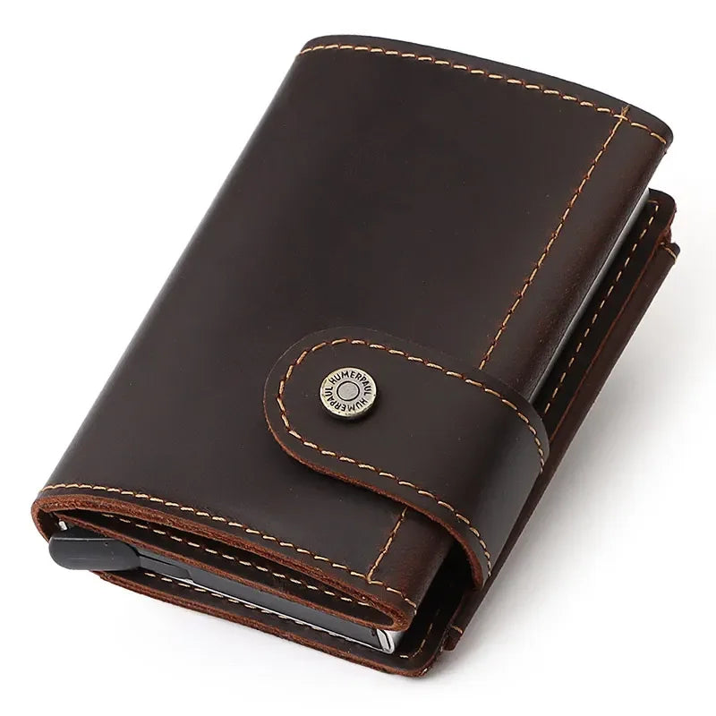 Porte-Cartes RFID Homme en Cuir