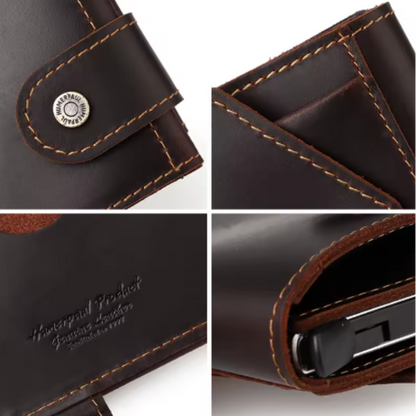 Porte-Cartes RFID Homme en Cuir