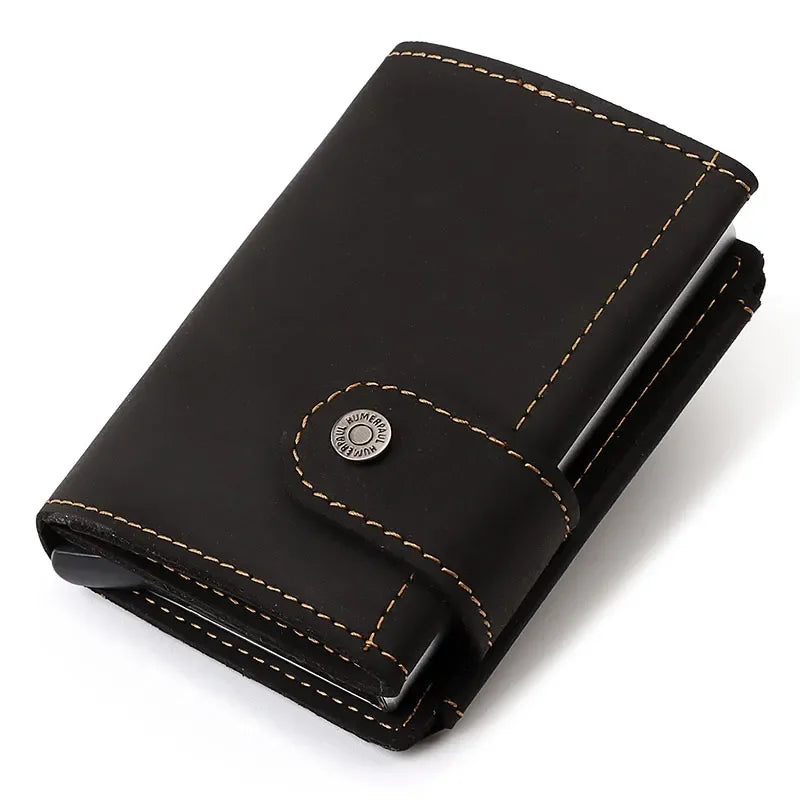 Porte-Cartes RFID Homme en Cuir