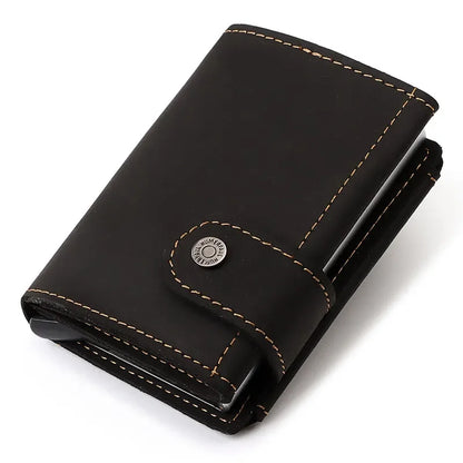 Porte-Cartes RFID Homme en Cuir