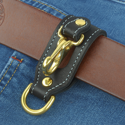 Porte-Clés Ceinture pour Homme en Cuir