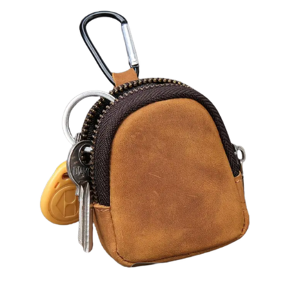 Porte-Monnaie Porte-Clés Multifonctions en Cuir