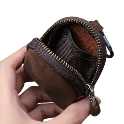 Porte-Monnaie Porte-Clés Multifonctions en Cuir