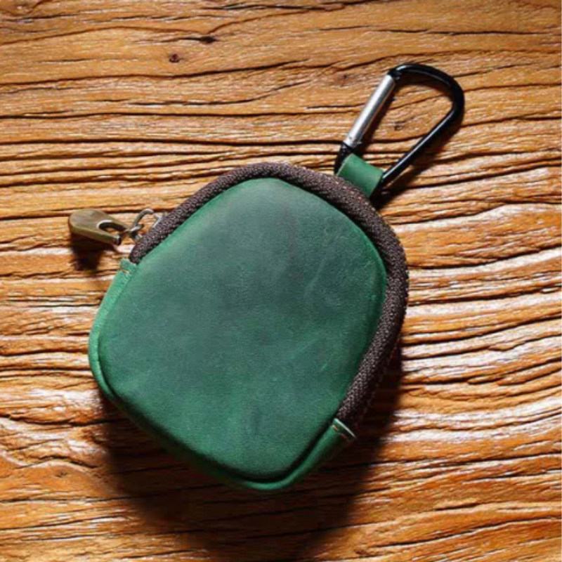 Porte-Monnaie Porte-Clés Multifonctions en Cuir