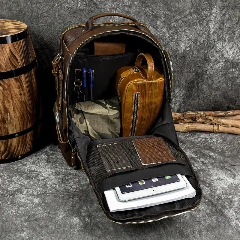 Sac à Dos Cuir Homme Vintage