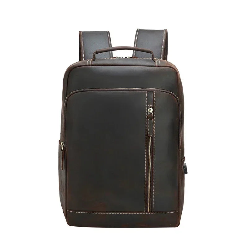 Sac à Dos Cuir Marron Homme