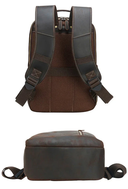 Sac à Dos Cuir Marron Homme