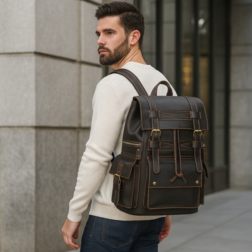 Sac à Dos Cuir Vintage Homme