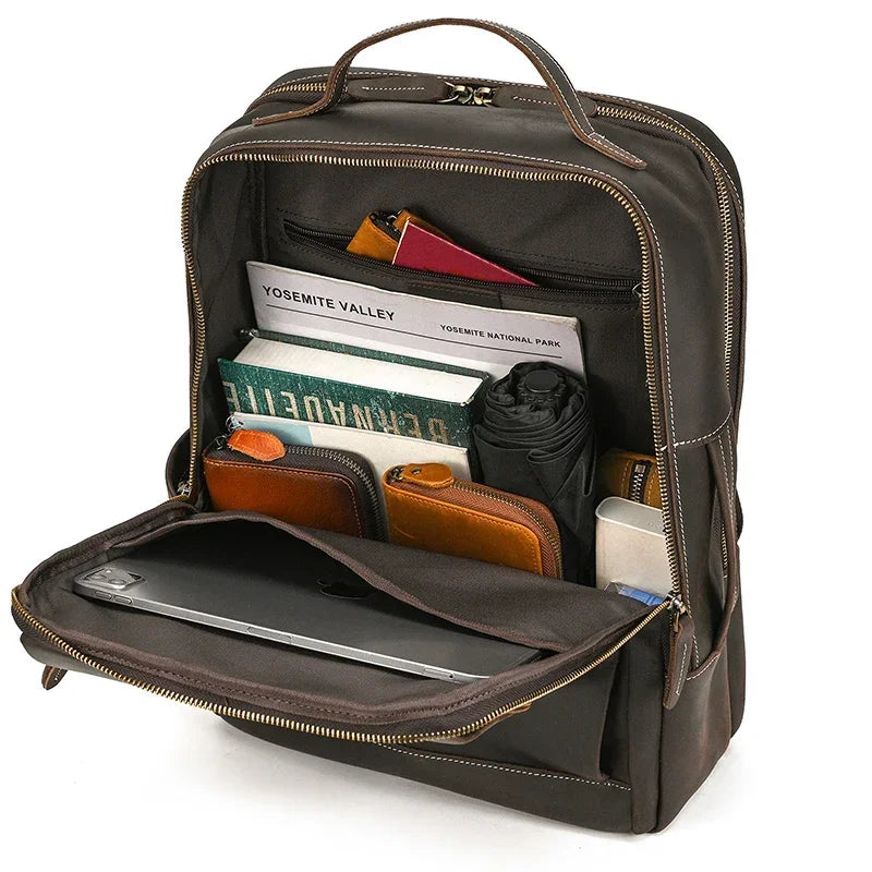 Sac à Dos en Cuir Ergonomique