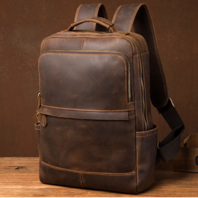 Sac à Dos en Cuir Homme Vintage