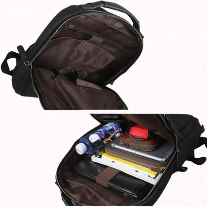 Sac à Dos en Cuir Noir