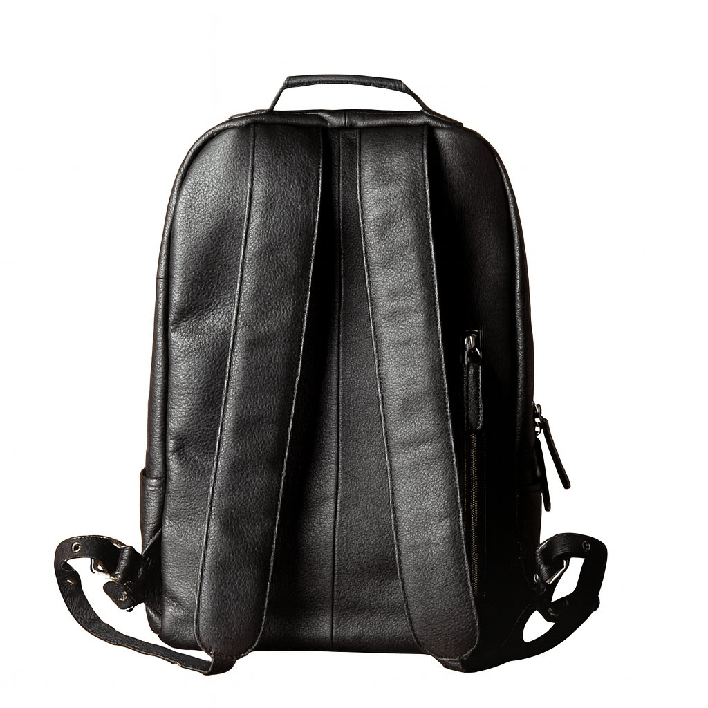 Sac à Dos en Cuir Noir