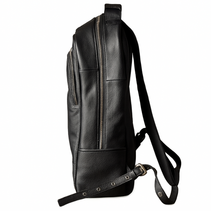 Sac à Dos en Cuir Noir