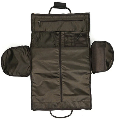 Sac de Voyage Costume en Cuir avec Roulettes