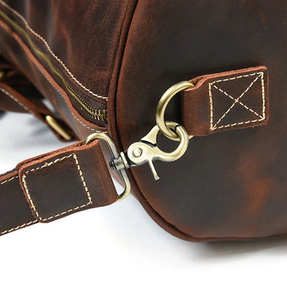 Sac de Voyage Homme en Cuir Marron