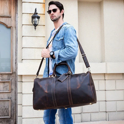 Sac en Cuir de Voyage pour Homme