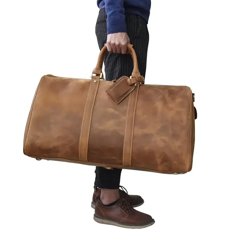 Sac en Cuir de Voyage pour Homme