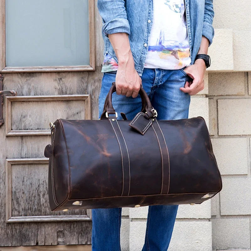 Sac en Cuir de Voyage pour Homme
