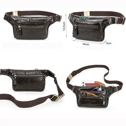 Sacoche Banane en Cuir Homme