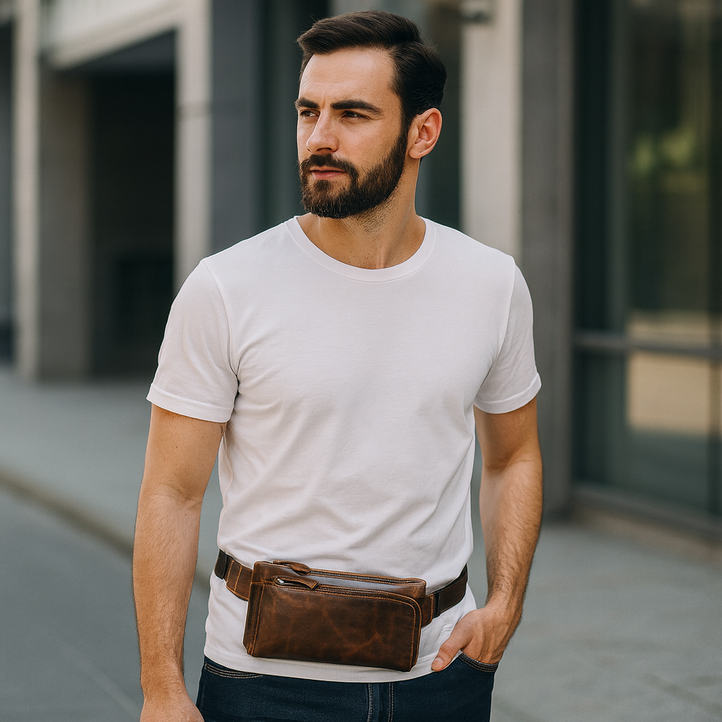 Sacoche Banane Homme Cuir