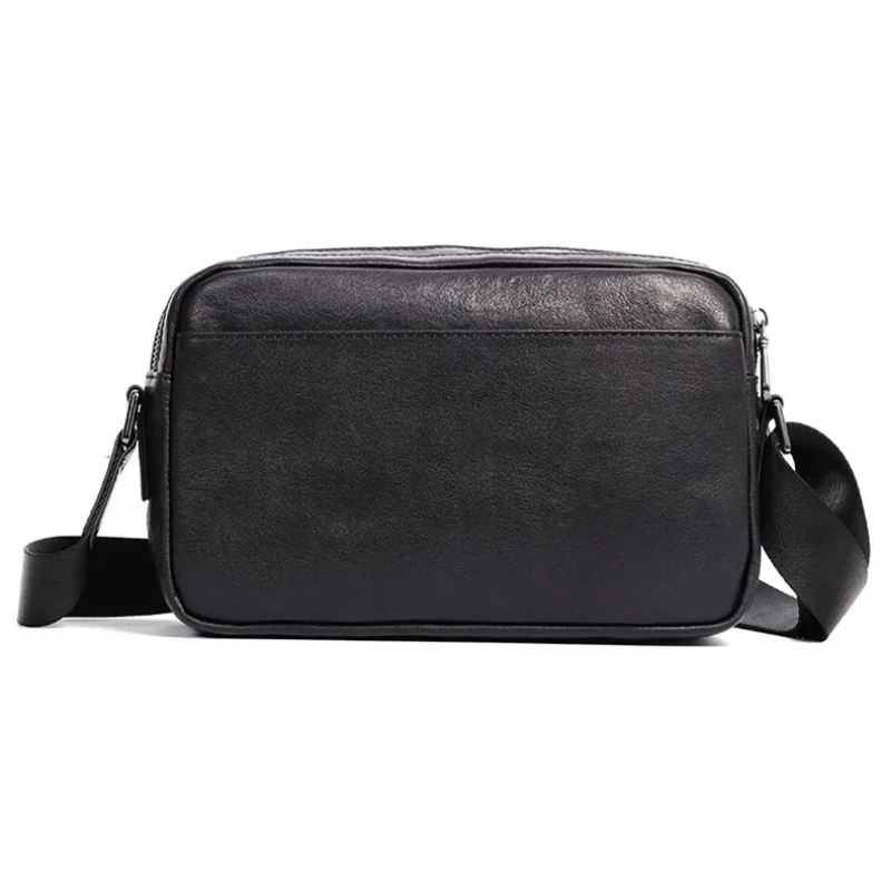 Sacoche Bandoulière Homme Cuir Noir