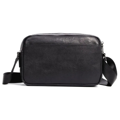 Sacoche Bandoulière Homme Cuir Noir