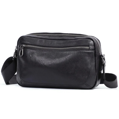 Sacoche Bandoulière Homme Cuir Noir