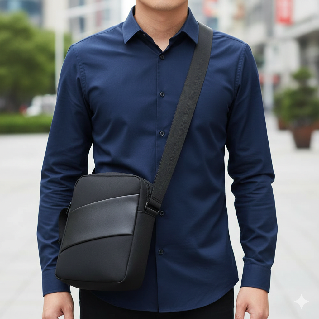 Sacoche Bandoulière Noir Homme