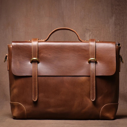 Sacoche Cartable Cuir Homme