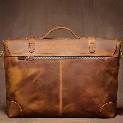 Sacoche Cartable Cuir Homme