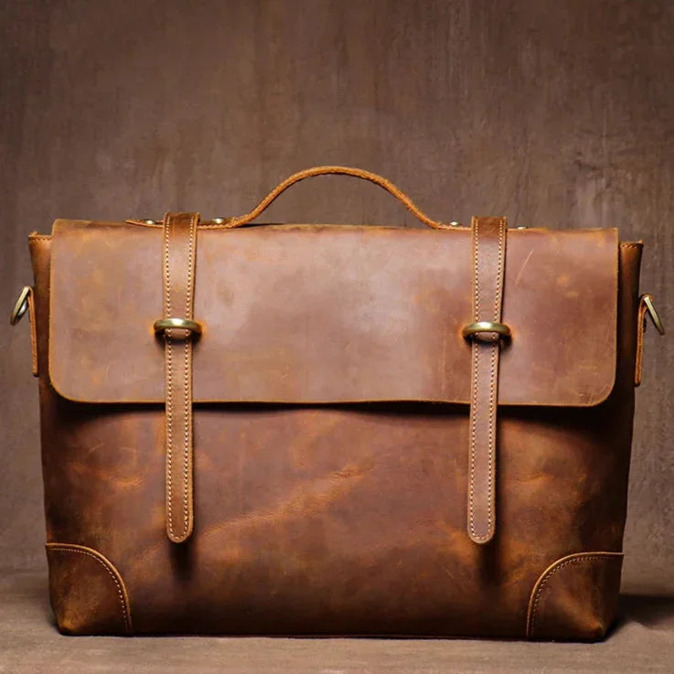 Sacoche Cartable Cuir Homme