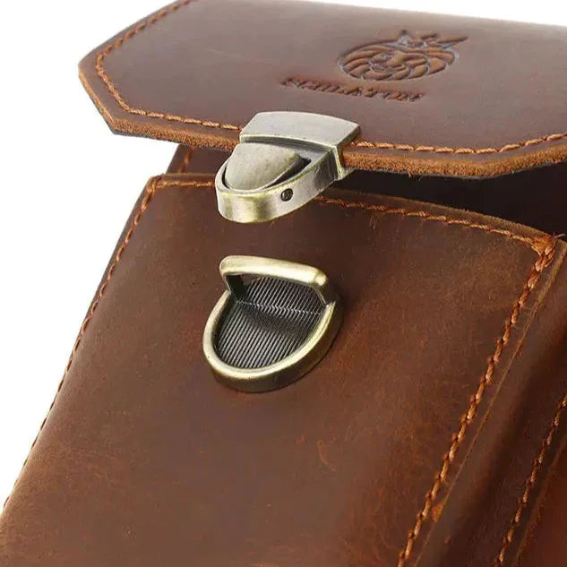 Sacoche Ceinture Cuir Homme