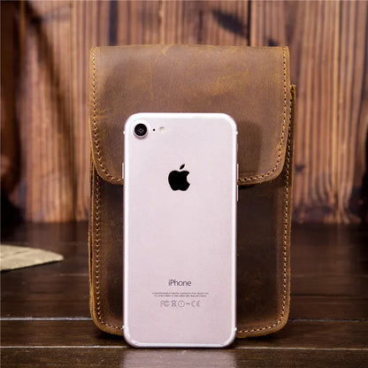 Sacoche Cuir Ceinture Homme