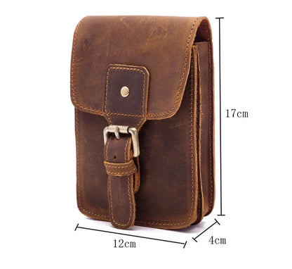 Sacoche Cuir Ceinture Homme